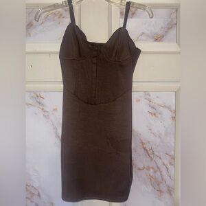 Wild Fable Brown Corset Dress XS